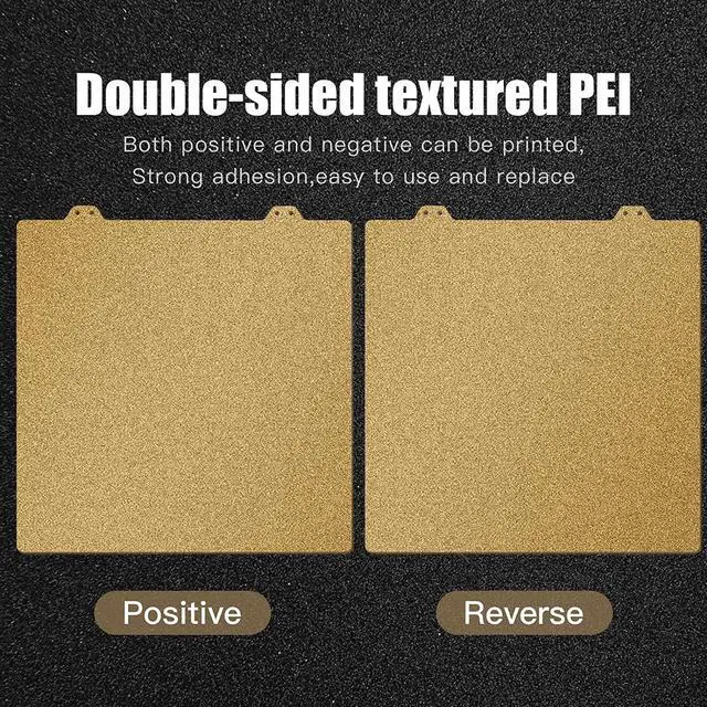 Alt view image 2 of 7 - Double Sided Textured PEI Printing Bed,3D Printer Parts Printing Plate Frosted PEI Surface 235x235mm for Ender 3 V2,Ender 3 Pro,Ender 3,Ender 5 Series,CR20,CP-01(Without Magnetic Bottom Sheet)