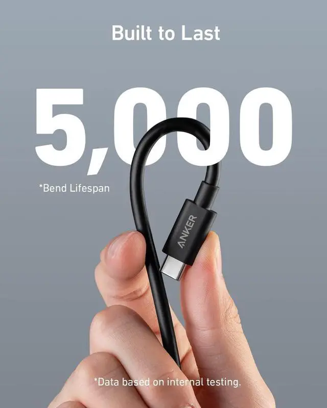 Alt view image 5 of 7 - USB C Cable(3.3FT 240W) USB 4 Data Cable 40Gbps 8K HD Display Thunderbolt 4/3 Compatible for iPhone 16 MacBook Hub Docking and More