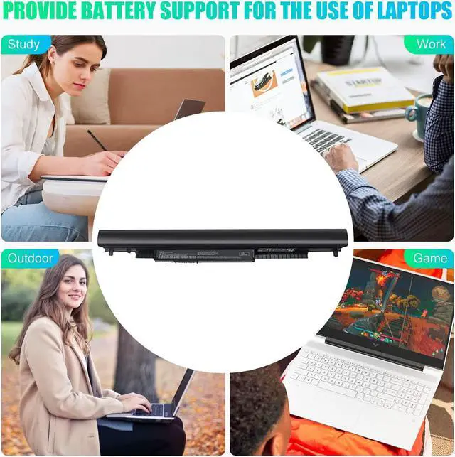 Alt view image 4 of 7 - SML Laptop/Notebook Battery Replacement for HP 776622-001 728460-001 TPN-Q130 752237-001 TPN-Q132 LA04 TPN-Q129 LA04DF HSTNN-DB5M HSTNN-YB5M F3B96AA HSTNN-UB5M - Black - High Performance New