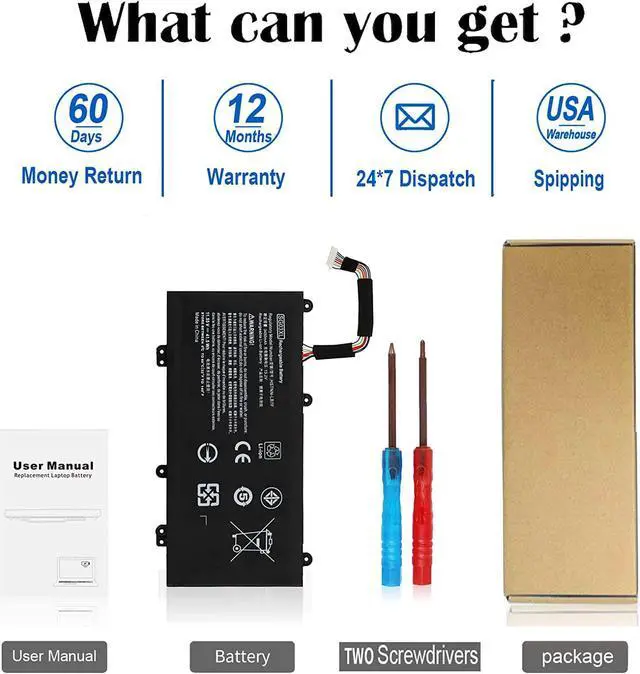 Alt view image 6 of 6 - 849048-421 SG03XL Battery for HP Envy M7 Notebook M7-u109dx M7-u009dx 17t-u100 CTO 17-u100 17-u163cl 17-u177cl 17-u292cl 17-u273cl 17-u275cl 17-u153nr 17-u175nr Series 849314-856 849314-850 w2k88ua