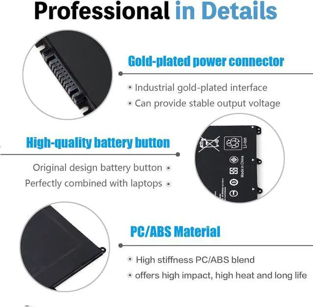Alt view image 3 of 7 - TF03XL HT03XL L11119-855 Laptop Battery for HP Pavilion x360 15 14m-cd0003dx 14m-cd0001dx 15-cc563st 15-CC023CL 17-ar050wm 15-ck 15-cc 14-bf 14-ce 14-ck 14-bk 17-ar series HTO3XL Notebook Replacement