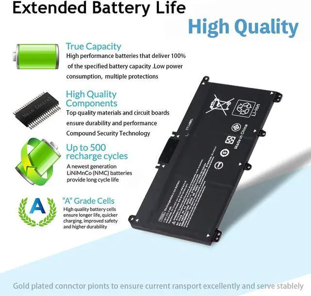 Alt view image 4 of 7 - TF03XL HT03XL L11119-855 Laptop Battery for HP Pavilion x360 15 14m-cd0003dx 14m-cd0001dx 15-cc563st 15-CC023CL 17-ar050wm 15-ck 15-cc 14-bf 14-ce 14-ck 14-bk 17-ar series HTO3XL Notebook Replacement