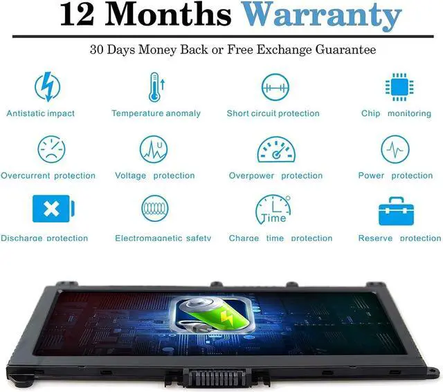 Alt view image 6 of 7 - TF03XL HT03XL L11119-855 Laptop Battery for HP Pavilion x360 15 14m-cd0003dx 14m-cd0001dx 15-cc563st 15-CC023CL 17-ar050wm 15-ck 15-cc 14-bf 14-ce 14-ck 14-bk 17-ar series HTO3XL Notebook Replacement