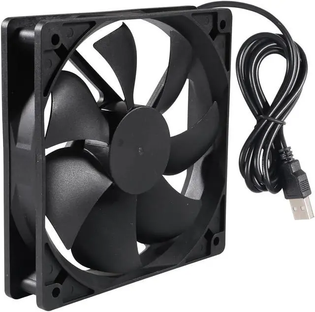 Alt view image 3 of 6 - 2PACK 120mm 5V USB Computer PC Fan, 120mm Fan 5V USB Brushless 12025 120x25mm for Cooling PC Computer Case CPU Coolers Radiators
