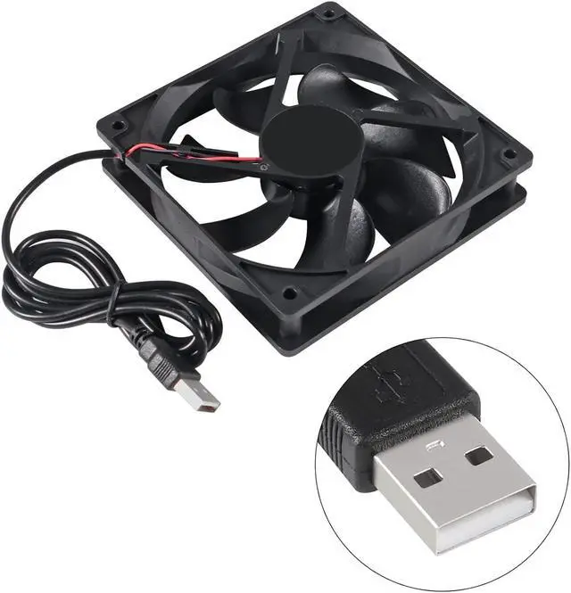 Alt view image 4 of 6 - 2PACK 120mm 5V USB Computer PC Fan, 120mm Fan 5V USB Brushless 12025 120x25mm for Cooling PC Computer Case CPU Coolers Radiators
