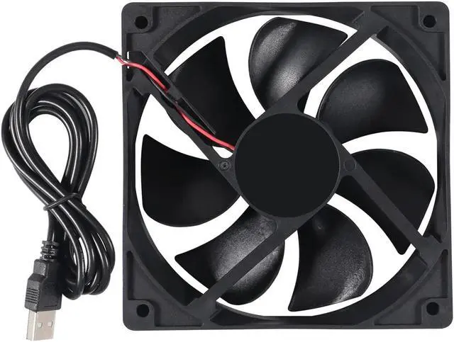 Alt view image 5 of 6 - 2PACK 120mm 5V USB Computer PC Fan, 120mm Fan 5V USB Brushless 12025 120x25mm for Cooling PC Computer Case CPU Coolers Radiators