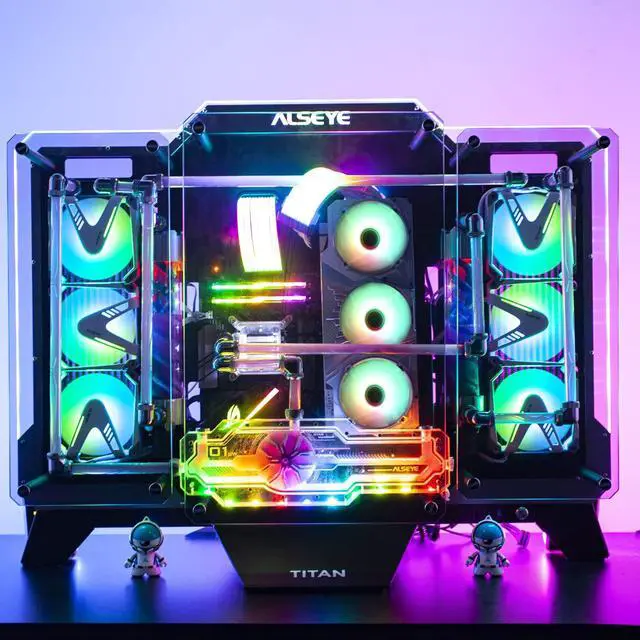 Alt view image 6 of 6 - W12 Case Fan Extraordinary W Designed PC Case Fan Full Aluminium Frame Case Fan 120mm ARGB & PWM Computer Case Fan