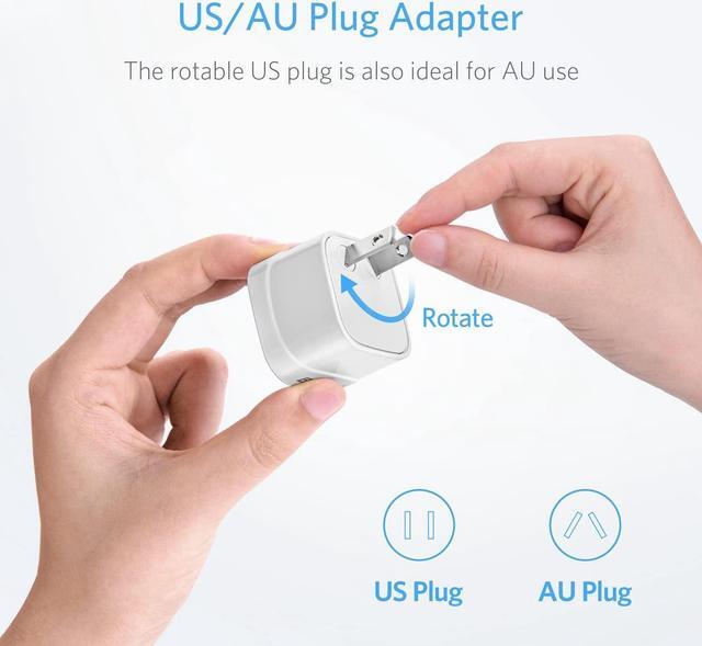 Alt view image 2 of 7 - BESTEK International Travel Adapter Power Step Down 220V to 110V Voltage Converter with QC3.0 USB Charging Port Universal Travel Plug Adapter for UK/AU/US/EU/Asia, ETL Listed White