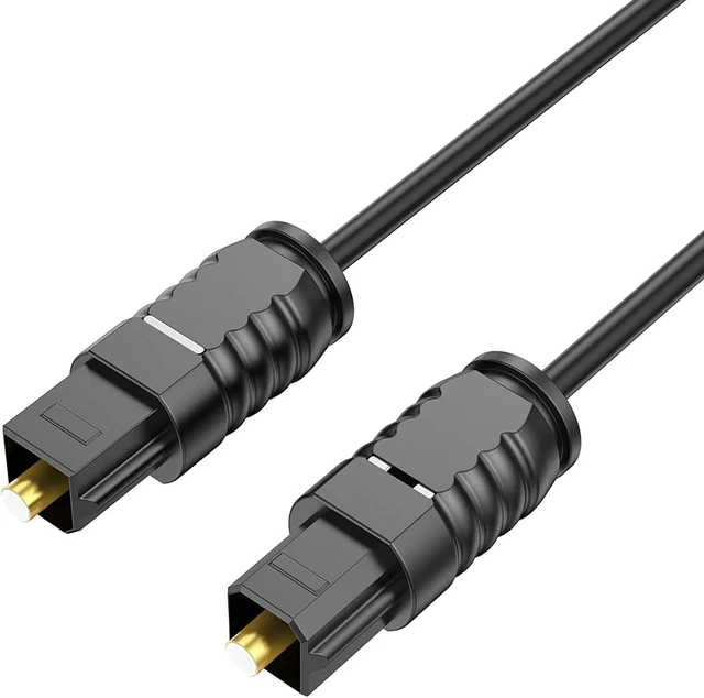 Main image of Digital Optical Audio Cable 3 feet SPDIF Toslink for TV to Soundbar