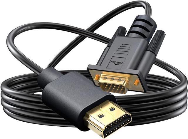 Alt view image 7 of 7 - HDMI to VGA Cable Gold-Plated Computer HDMI to VGA Monitor Cable Adapter 6 Feet Male to MaleCord for Computer Desktop Laptop PC Monitor Projector HDTV and More (NOT Bidirectional) -1.83M