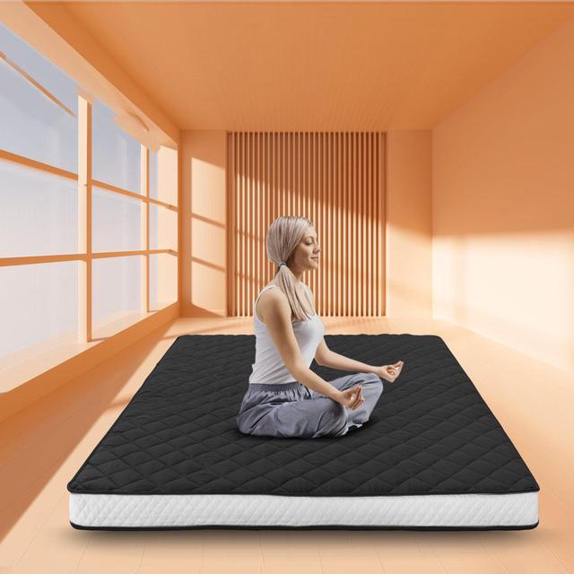 Begonia.K Japanese Floor Mattress Futon Mattress, Thicken Tatami Mat  Sleeping Pad Foldable Roll Up Mattress Dormitory Mattress Pad Bed 