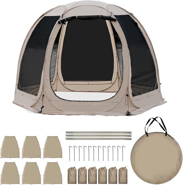 Begonia.K Screen House Room, 10'x10' 6 Panel Outdoor Camping Tent