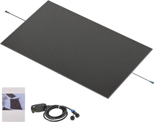 Snow Melting Mat, 10 x 30 inch, Heated Outdoor Mats for Winter Walkway,  No-Slip Rubber w/Power Cord 