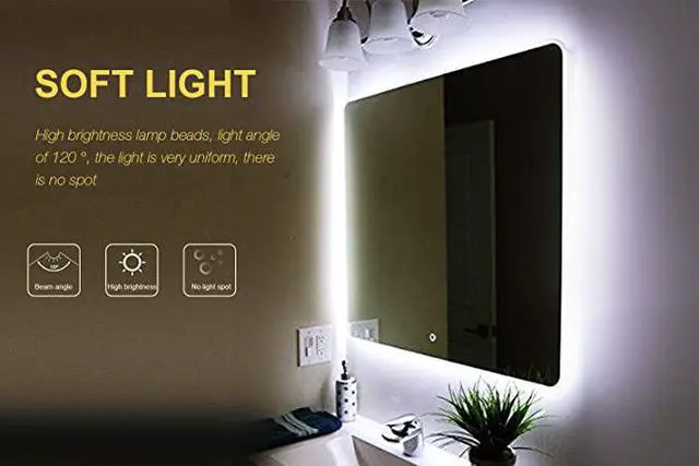 Alt view image 5 of 7 - Led Vanity Mirror Lights Kit,ViLSOM 13ft/4M 240 LEDs Make-up Vanity Mirror Light for Vanity Makeup Table Set with Dimmer and Power Supply,Mirror not Included.
