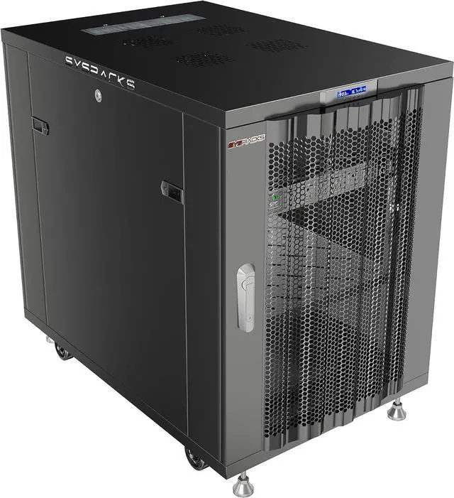 Main image of Sysracks 22U Floor Standing Server Rack Cabinet, 39-Inch Deep, for 19-Inch EIA-310 Equipment, Mesh Doors, Fans and PDU