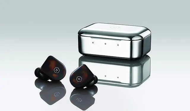 Alt view image 7 of 8 - Master & Dynamic MW07 True Wireless In-Ear Headphones, Tortoise Shell