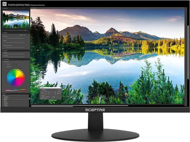 Alt view image 7 of 12 - sceptre ips 27-inch business computer monitor 1080p 75hz with hdmi vga build-in speakers, machine black 2020 (e275w-fpt)