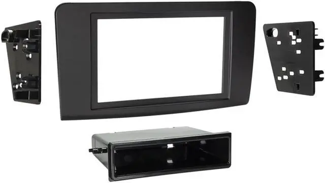 Alt view image 11 of 12 - Metra 99-8723B Single or Double DIN Dash Kit for Mercedes Benz ML Class '06-'11