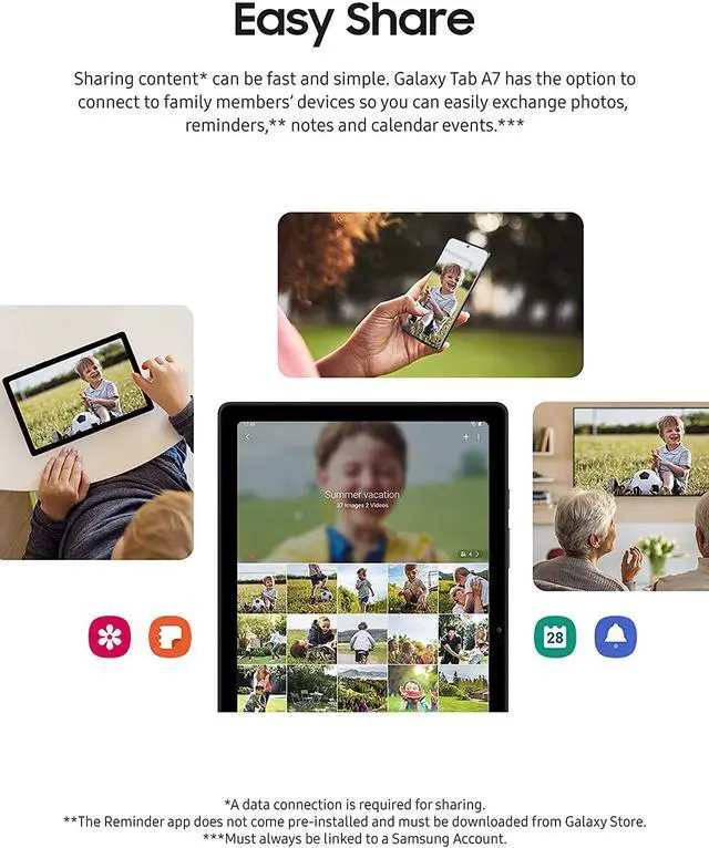 Alt view image 20 of 20 - Samsung Galaxy Tab A7 10.4 Wi-Fi 64GB Tablet - Gray SM-T500NZAEXAR (2020)