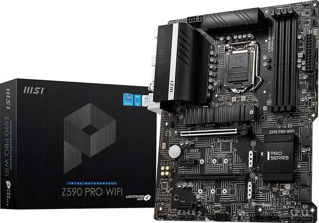 Alt view image 5 of 13 - MSI Z590 PRO WIFI LGA 1200 ATX Motherboard (3 x M.2 Slot, DDR4, PCIe 3.0)