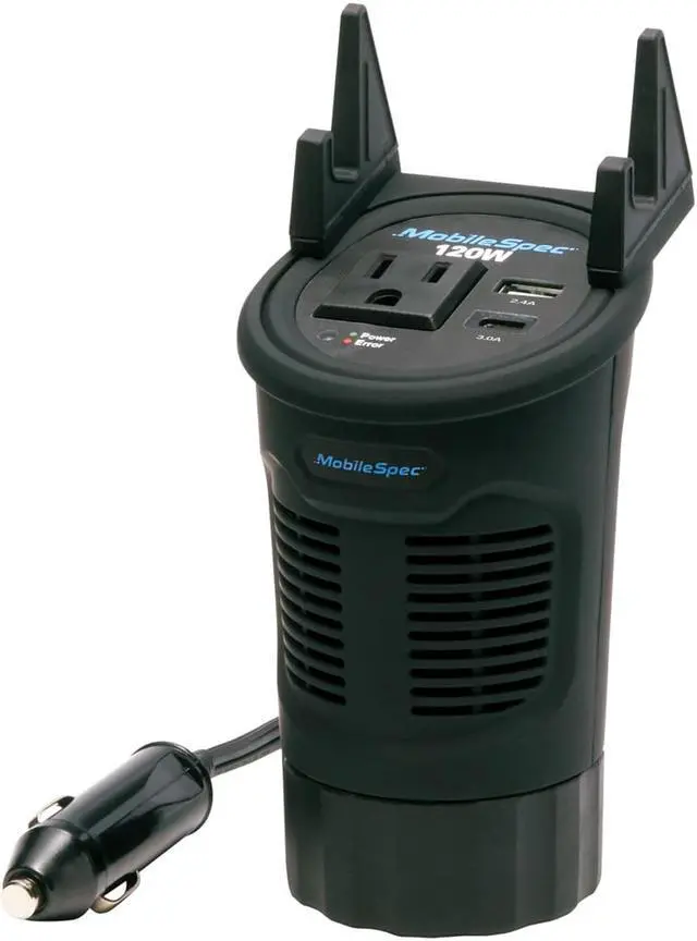 Alt view image 10 of 16 - MobileSpec MSI120C 120W Cup Power Inverter