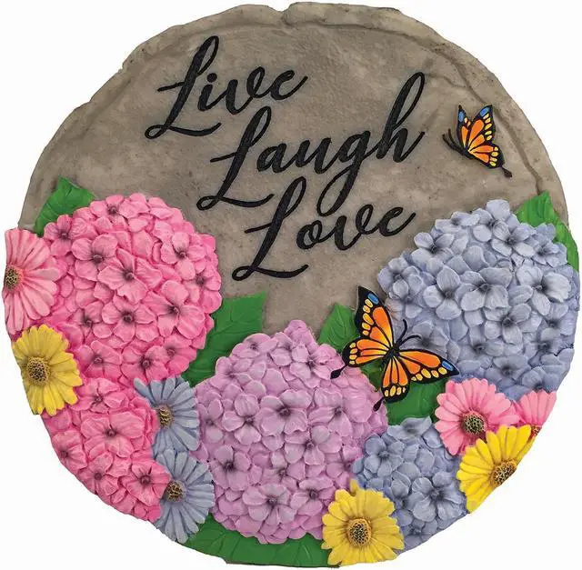 Alt view image 3 of 3 - Spoontiques 13238 9 Stepping Stone Live Love Laugh