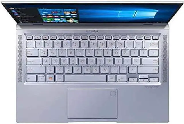 Alt view image 17 of 18 - ASUS ZenBook 14 UX431FN-IH74 Ultra-thin and Light 14-inch FHD Laptop, Intel Core i7-8565U, 16 GB RAM, 512 GB PCIE SSD, GeForce MX150, Windows 10, Silver Blue