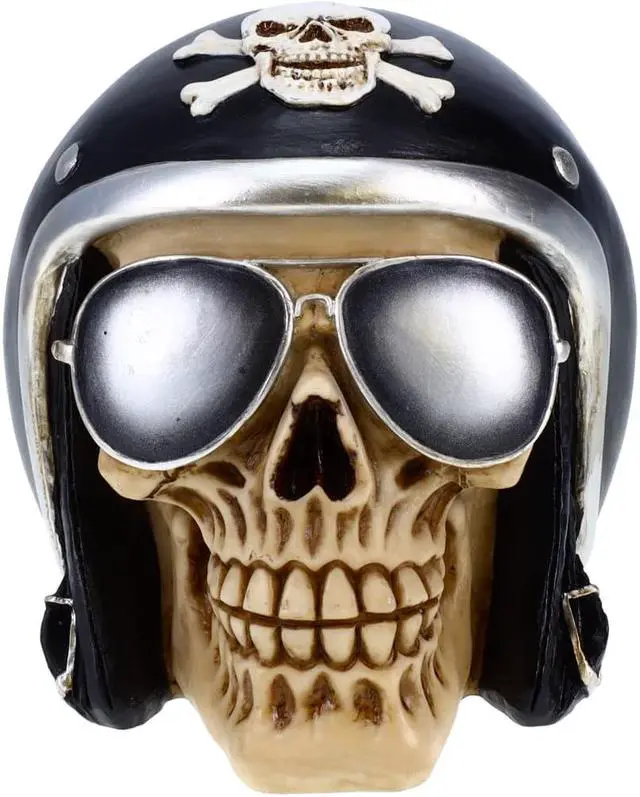 Main image of Skull with Glasses and Helmet