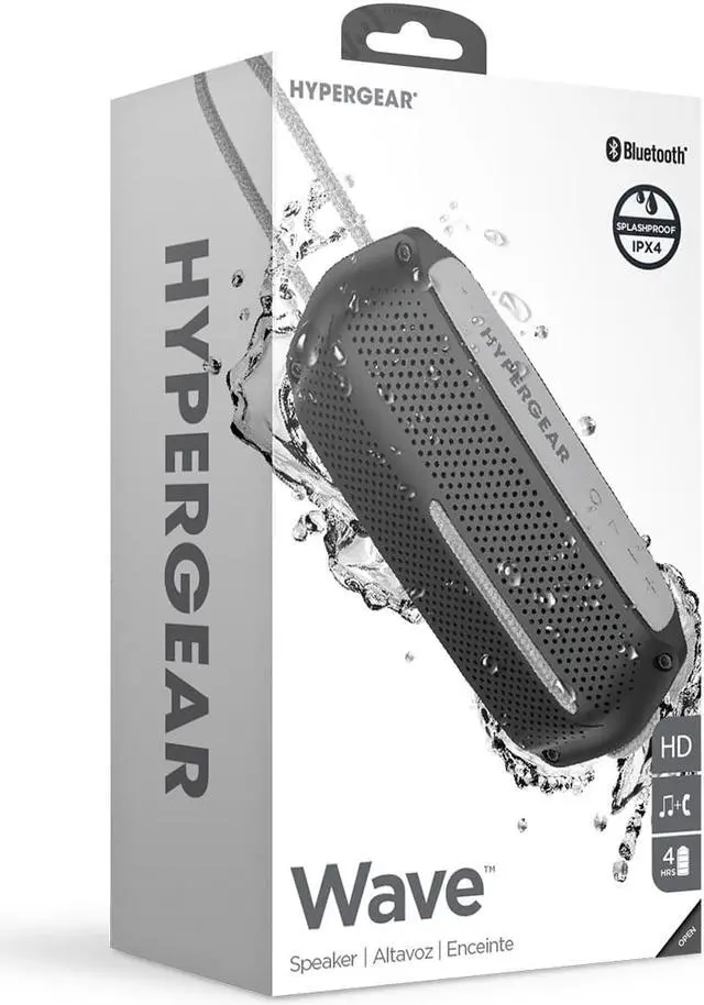 Alt view image 3 of 4 - HG Wave Water Resist Wirelss Spkr BK GY