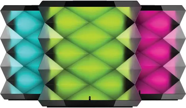 Alt view image 6 of 8 - HyperGear LYTE Mini Wireless LED Speaker - Black