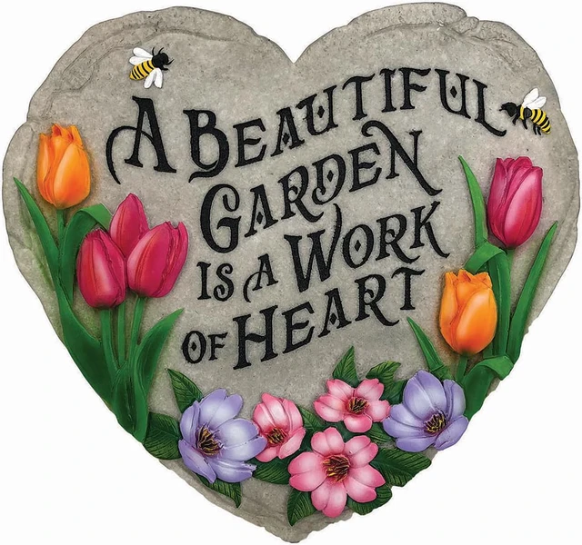 Alt view image 5 of 5 - SPOONTIQUES 13242 BEAUTIFUL GARDEN STEPPING STONE