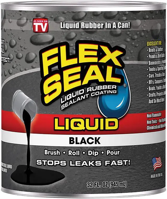 Alt view image 3 of 3 - LIQUID RUBBER, 32 OZ CAN, BLACK