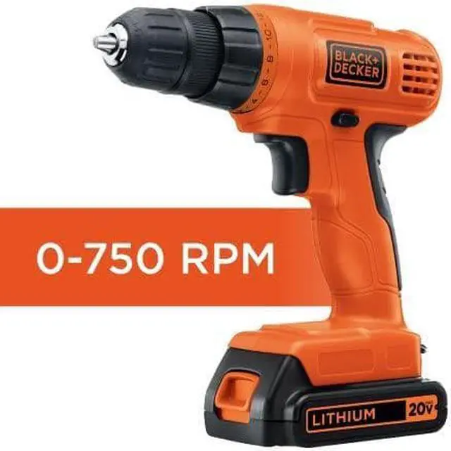 Alt view image 5 of 6 - BLACK+DECKER 20V Max Cordless Drill / Driver with 30-Piece Accessories