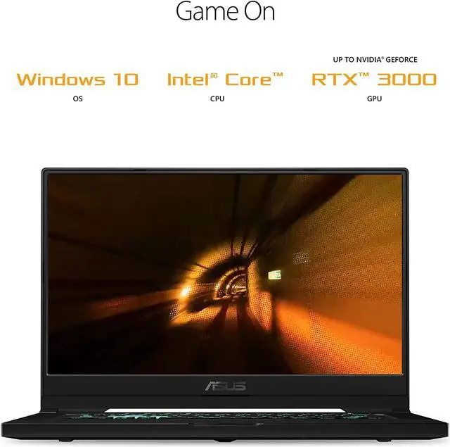 Alt view image 11 of 13 - ASUS TUF Dash 15 (2021) Ultra Slim Gaming Laptop, 15.6” 144Hz FHD, GeForce RTX 3050 Ti, Intel Core i7-11370H, 8GB DDR4, 512GB PCIe NVMe SSD, Wi-Fi 6, Windows 10, Eclipse Grey Color, TUF516PE-AB73