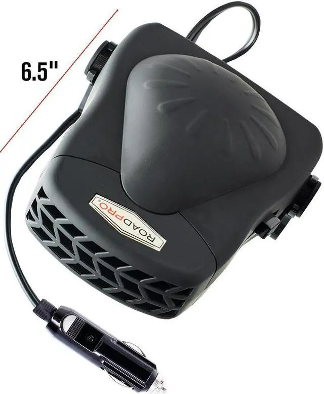 Alt view image 2 of 7 - 12V Electric Heater or Cooling Fan with Cigarette Lighter Plug 12 Volt Car Fan and Car Heater RPHF590