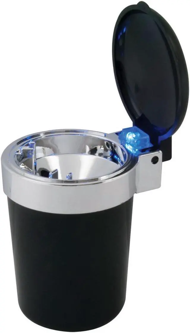 Alt view image 14 of 14 - RoadPro RPVE-649LA Self-Extinguishing Ashtray with Blue Led Light