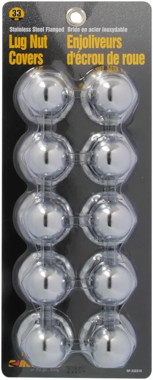 Alt view image 6 of 9 - ROADPRO R RP-33SS10 33MM SS FLANGED LUGNUT COVERS 10-PK