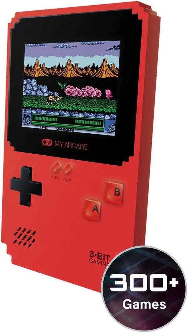 Alt view image 15 of 15 - MY ARCADE Pixel Classic Portable Handheld 300 Built-in Video Games w/ Data East Hits: Bad Dudes, Cavman Ninja, BurgerTime, and Many More