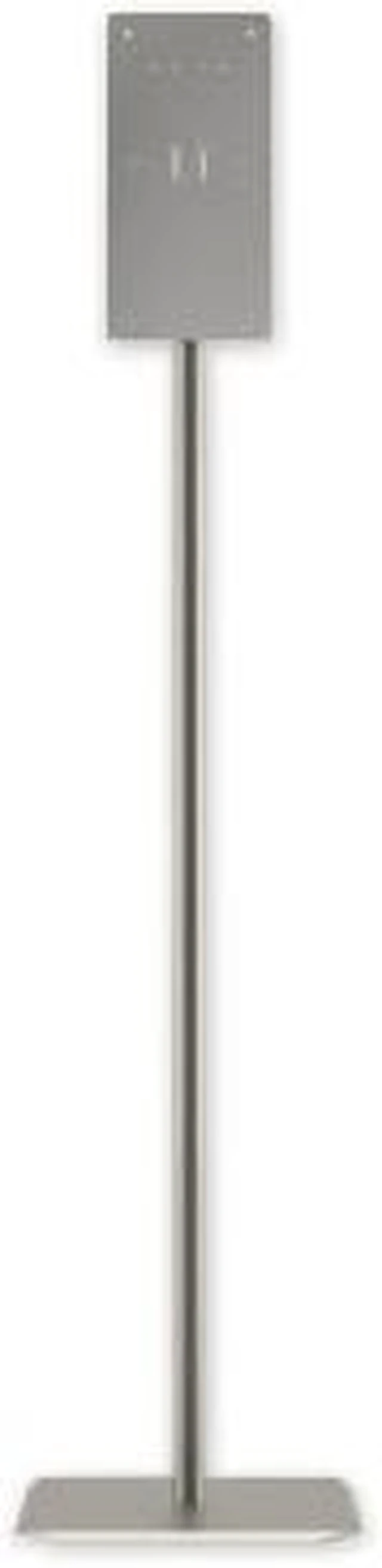 Alt view image 12 of 15 - Hand Sanitizer Station Stand 12 x 16 x 54 Silver HONSTANDP8T
