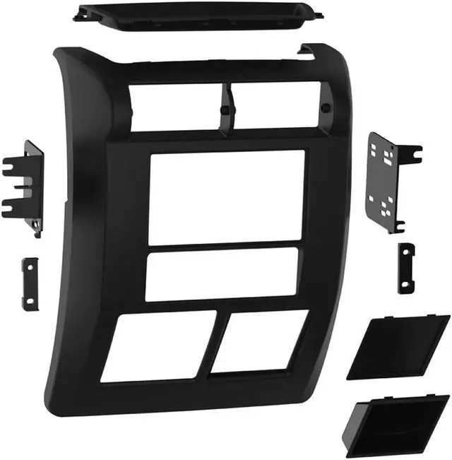 Alt view image 13 of 13 - Metra - 956549 - 1997-2002 Jeep Wrangler DDIN In-Dash Install Kit