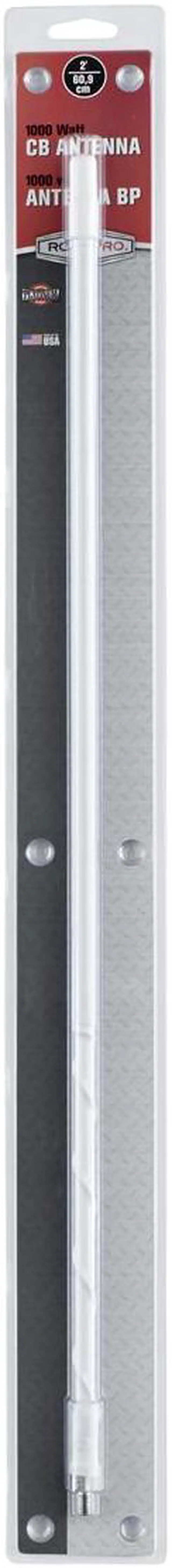 Alt view image 14 of 17 - ROADPRO R RPPS-2W 2     FIBERGLASS CB ANTENNA WHIP  1000 WATTS WHITE