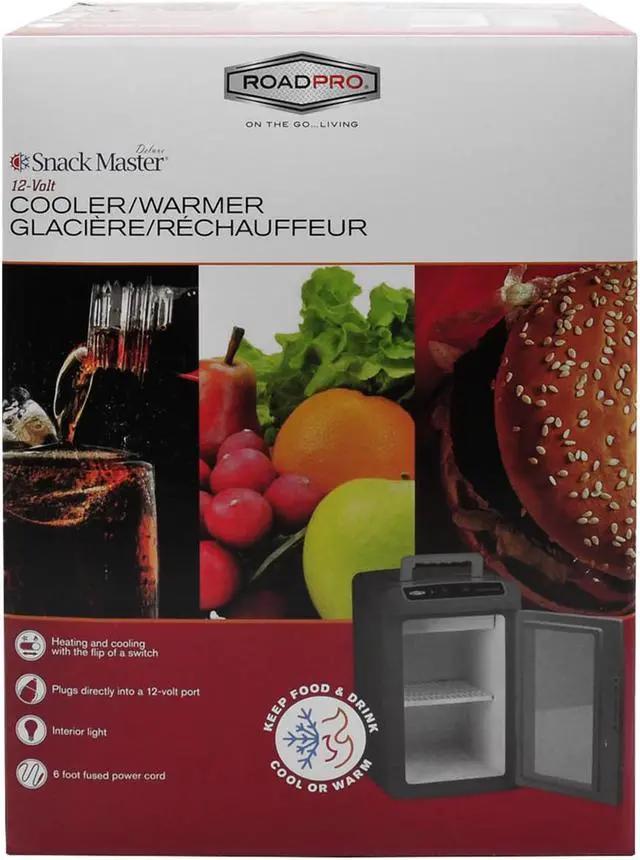Alt view image 13 of 15 - RoadPro SnackMaster Deluxe 12-Volt Cooler/Warmer RP5653SF