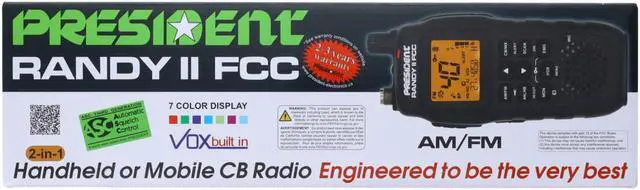 Alt view image 2 of 3 - Handheld Radio with Large LCD screen