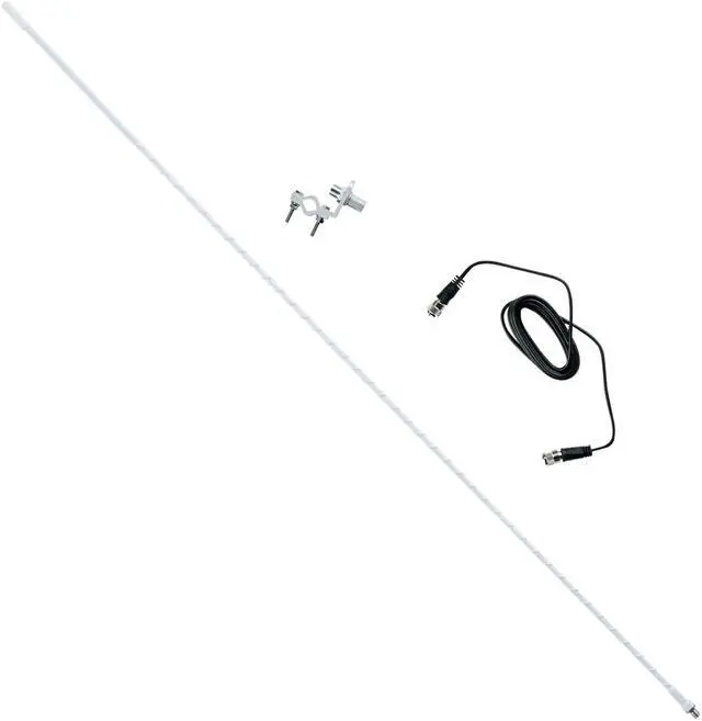 Alt view image 12 of 17 - ROADPRO R RP-84W 4     MIRROR MOUNT FIBERGLASS CB ANTENNA KIT  WHITE