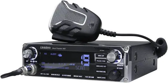 Alt view image 9 of 13 - Uniden Beartracker 885 BearTracker 885 Hybrid CB Radio/Digital Scanner