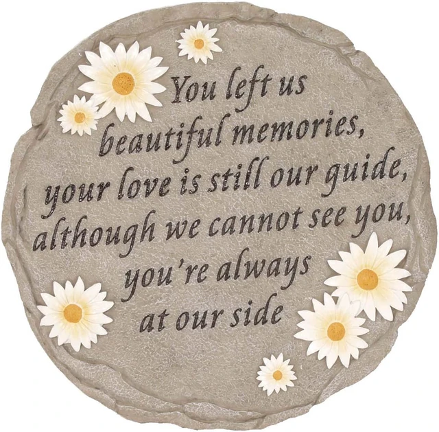 Alt view image 5 of 6 - SPOONTIQUES 13003 BEAUTIFUL MEMORIES STEPPING STONE