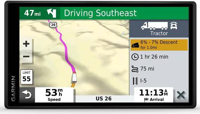 Alt view image 8 of 10 - Garmin dezl OTR500 5.5 Inch Touchscreen Truck Navigator