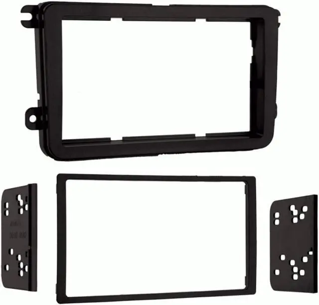 Alt view image 11 of 11 - Metra 95-9011B Double DIN Installation Dash Kit for 2005-up Volkswagen