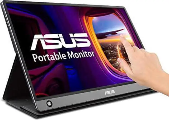 Alt view image 12 of 20 - ASUS ZenScreen Touch MB16AMT USB Portable Monitor  15.6-inch, IPS, Full HD, 10-point Touch, Built-in Battery, Hybrid Signal Solution, USB Type-C, Micro-HDMI, Compatible with Laptops, Smartphones, Gam