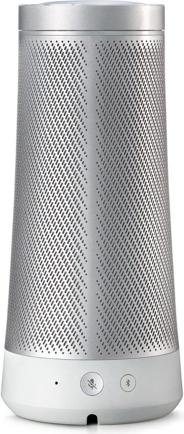 Alt view image 16 of 18 - Harman Kardon INVOKE Voice-Activated Speaker with Cortana HKINVOKESILAM (Silver)